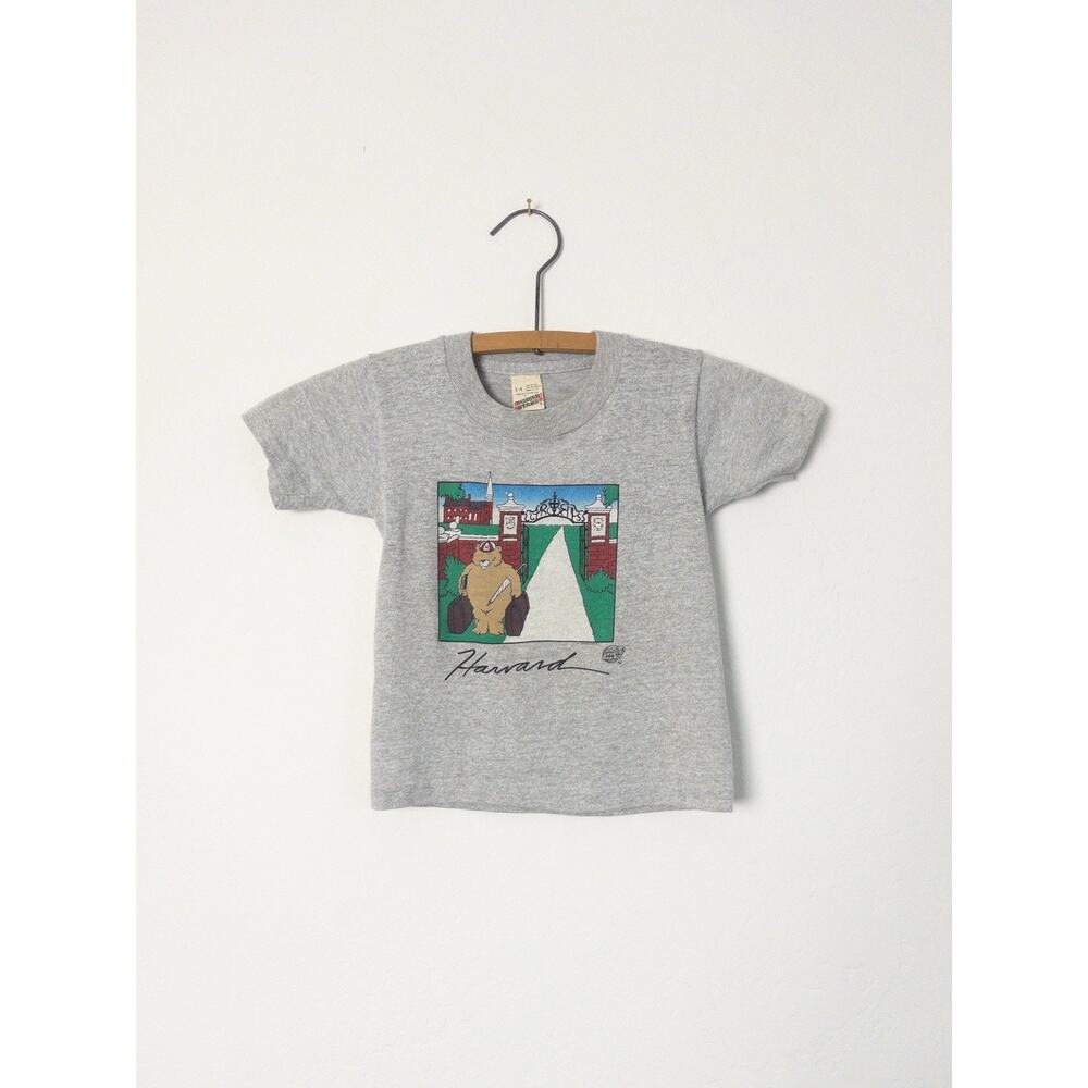 Vintage Screen Stars Toddler T-Shirt Harvard Bear Graphic USA 2–4T